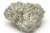 Striated, Cubic Pyrite Crystal Cluster - Peru #218502-2